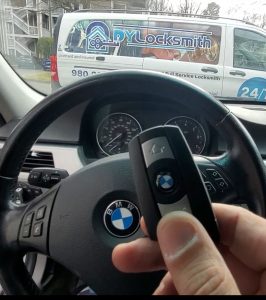 Automotive Locksmith near me charlotte NC DY Locksmith BMW Key fob Replacement